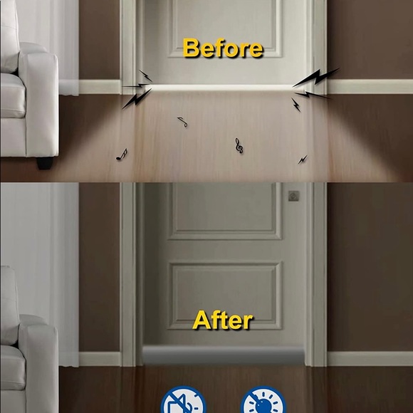 Holikme NIP Grey Door Draft Guard 36” - Picture 6 of 9